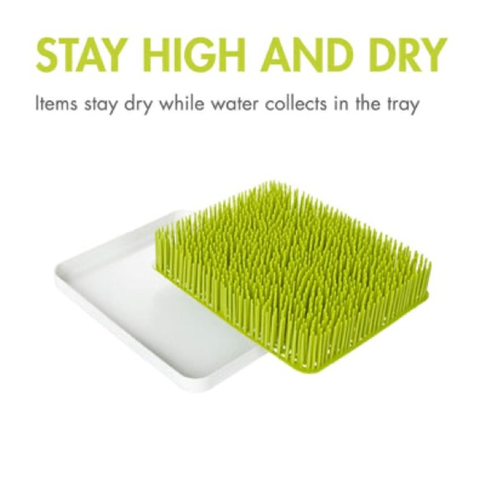 Boon Drying Rack Lawn Countertop, Green, 13.5x11x2.5 Inches